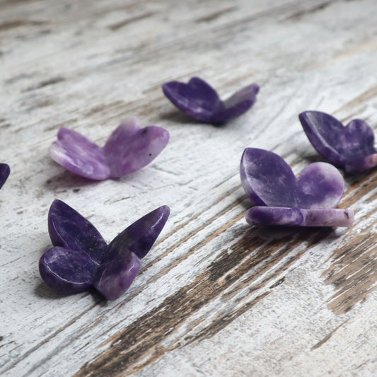 Lepidolite 3D Butterfly | Intuitively Chosen | Calm, Balance & Gentle Transformation