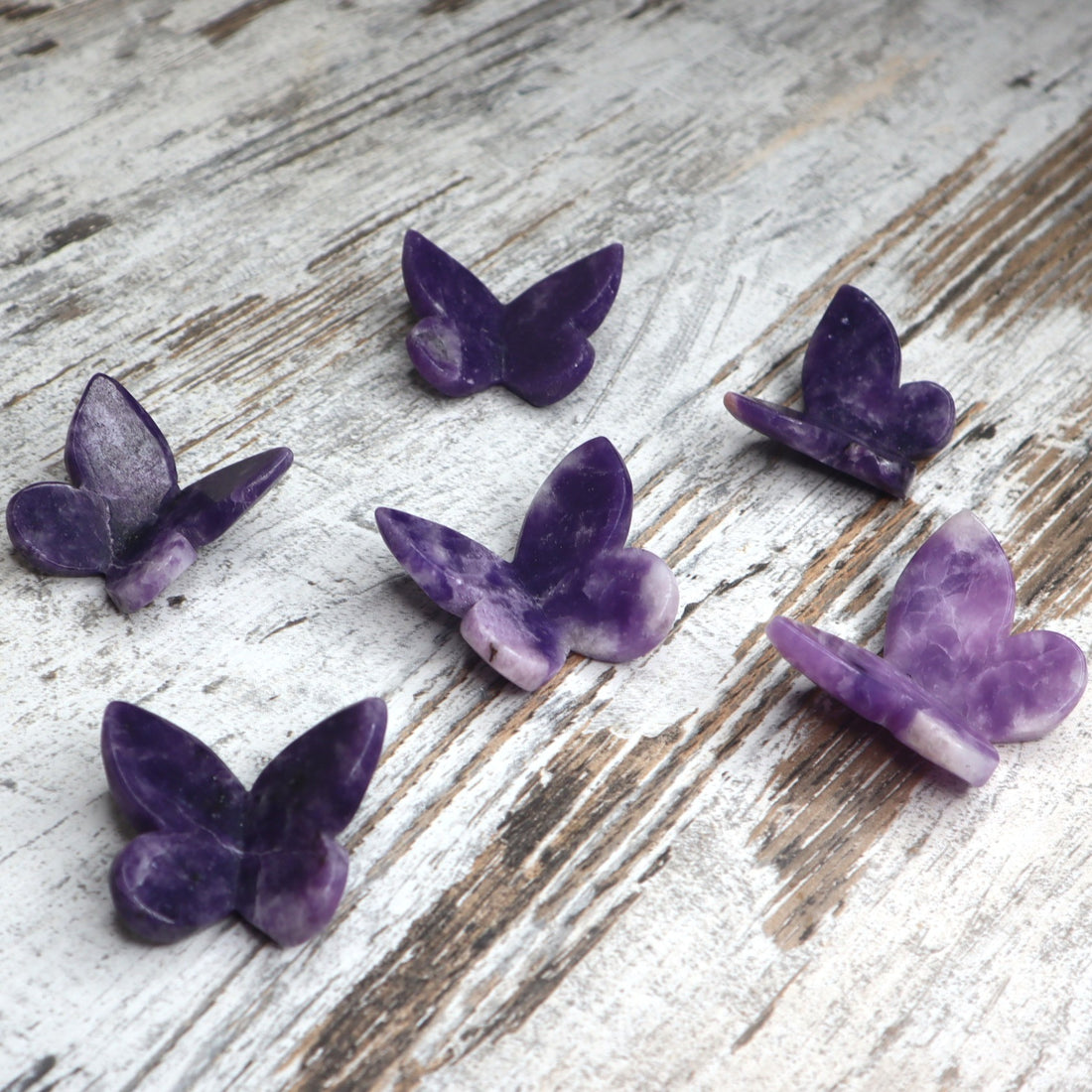 Lepidolite 3D Butterfly | Intuitively Chosen | Calm, Balance &amp; Gentle Transformation