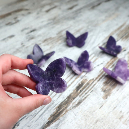 Lepidolite 3D Butterfly | Intuitively Chosen | Calm, Balance & Gentle Transformation