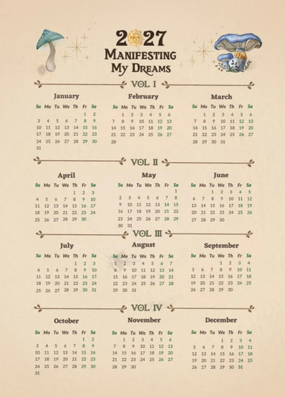 2027 Manifest Your Dreams Planner | Alexis Rakun