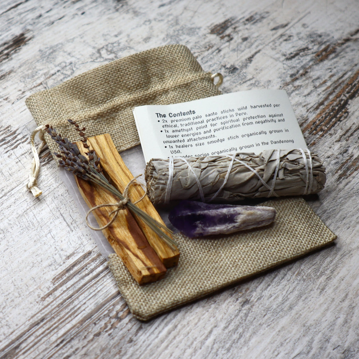 Palo Santo Meditation Ritual Kit | Calm, Cleansing &amp; Spiritual Connection