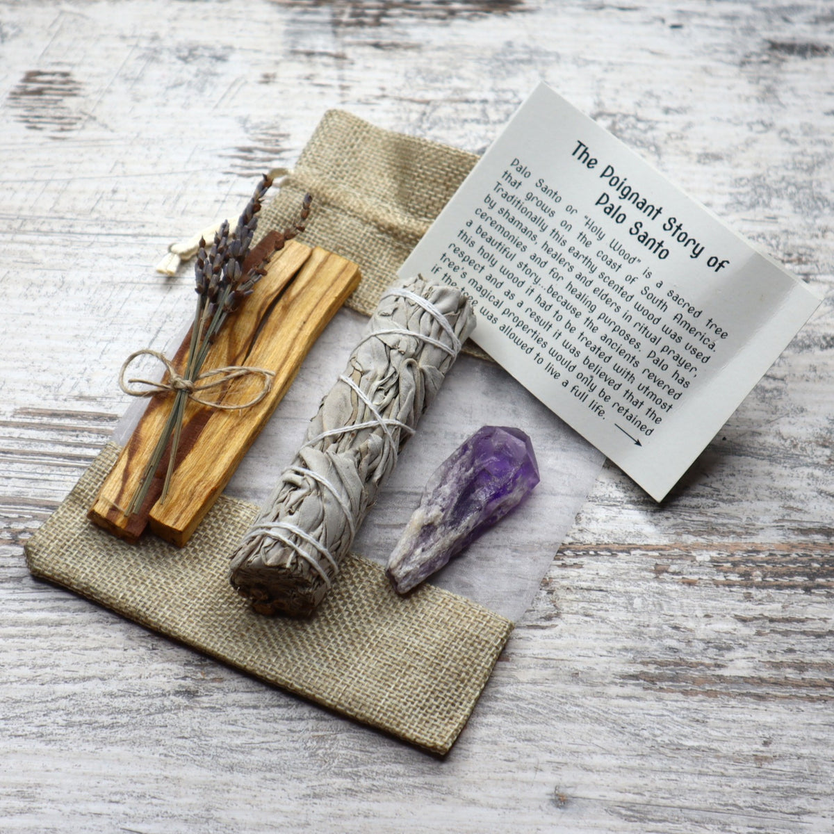 Palo Santo Meditation Ritual Kit | Calm, Cleansing &amp; Spiritual Connection