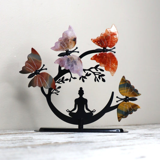 Meditation Butterfly Display | Harmony, Transformation & Mindful Balance