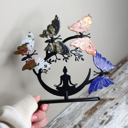 Meditation Butterfly Display | Inner Wisdom, Harmony & Transformation