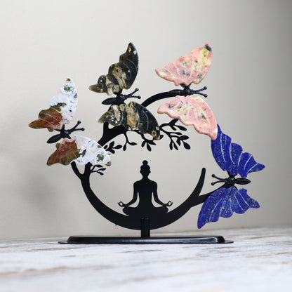 Meditation Butterfly Display | Inner Wisdom, Harmony & Transformation