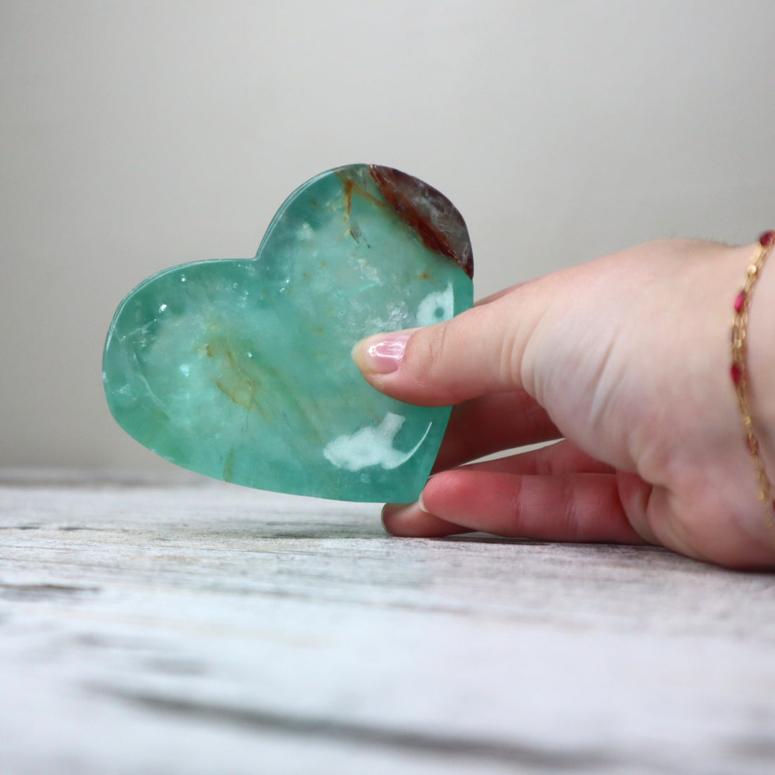 Fluorite Heart Shaped Bowl | Clarity, Focus &amp; Energy Cleansing