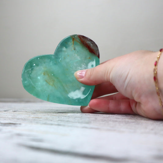 Fluorite Heart Shaped Bowl | Clarity, Focus & Energy Cleansing