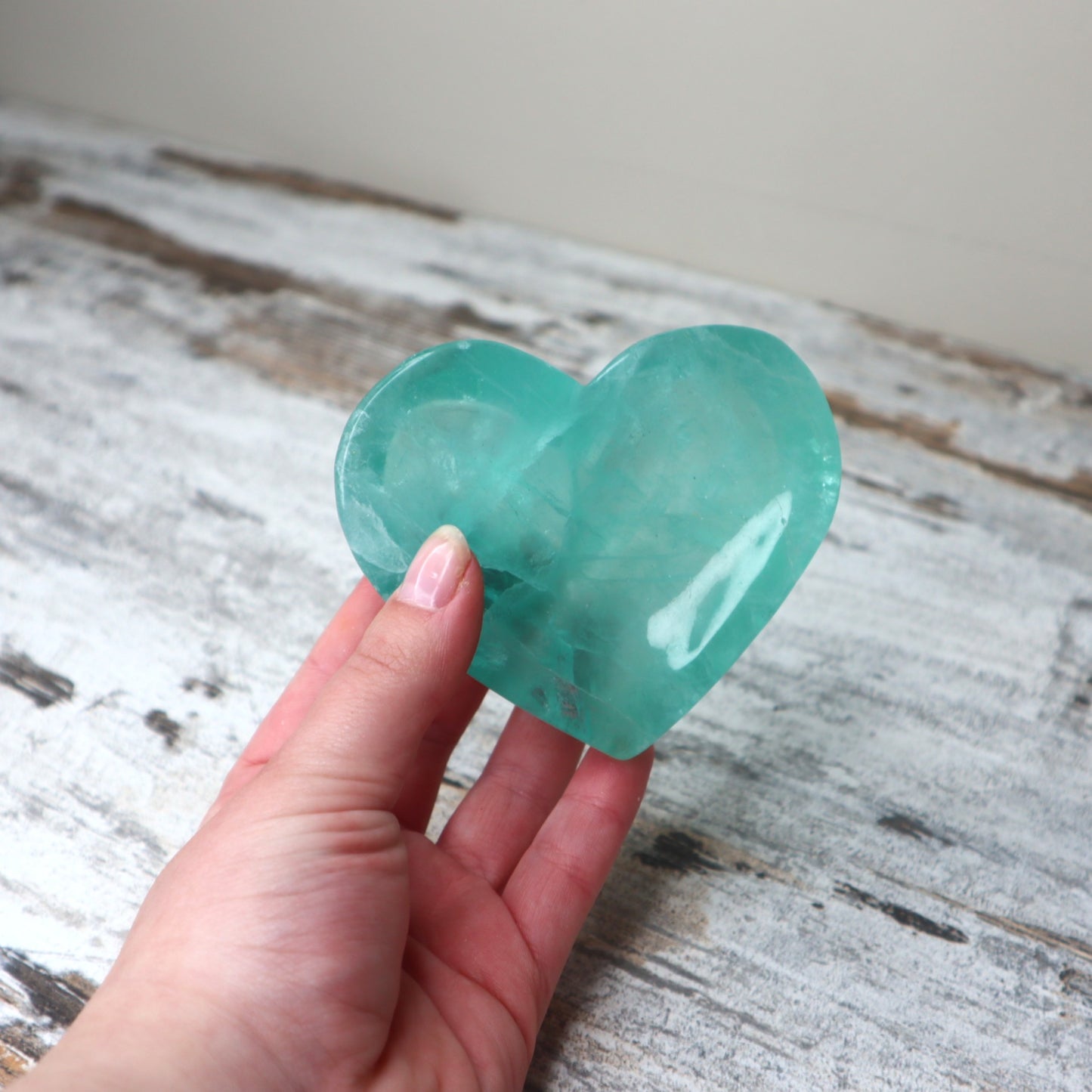 Fluorite Heart Shaped Bowl | Clarity, Focus & Energy Cleansing