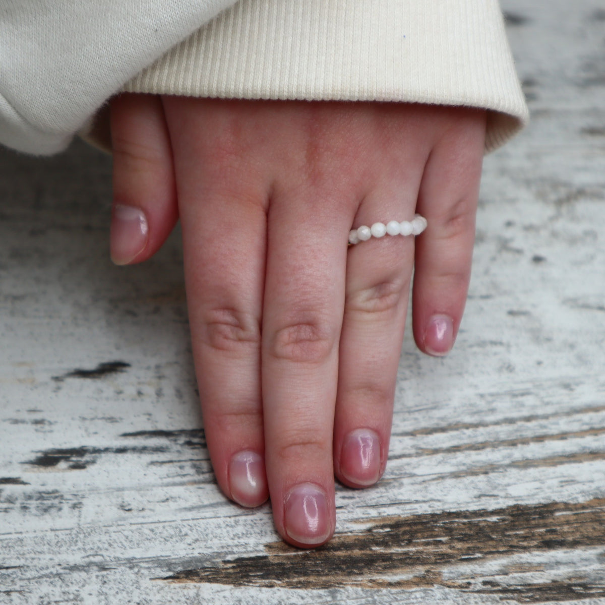 Moonstone Beaded Ring | Intuition, New Beginnings &amp; Inner Guidance