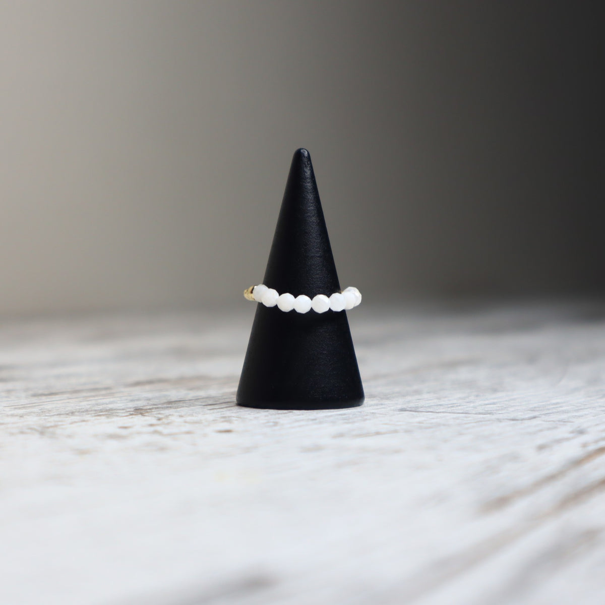 Moonstone Beaded Ring | Intuition, New Beginnings &amp; Inner Guidance