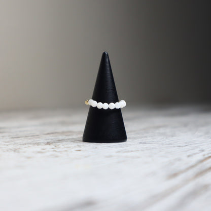 Moonstone Beaded Ring | Intuition, New Beginnings &amp; Inner Guidance