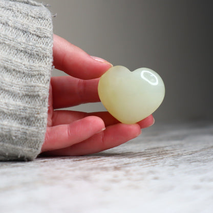 New Jade Mini Heart | Harmony, Calm &amp; Good Fortune