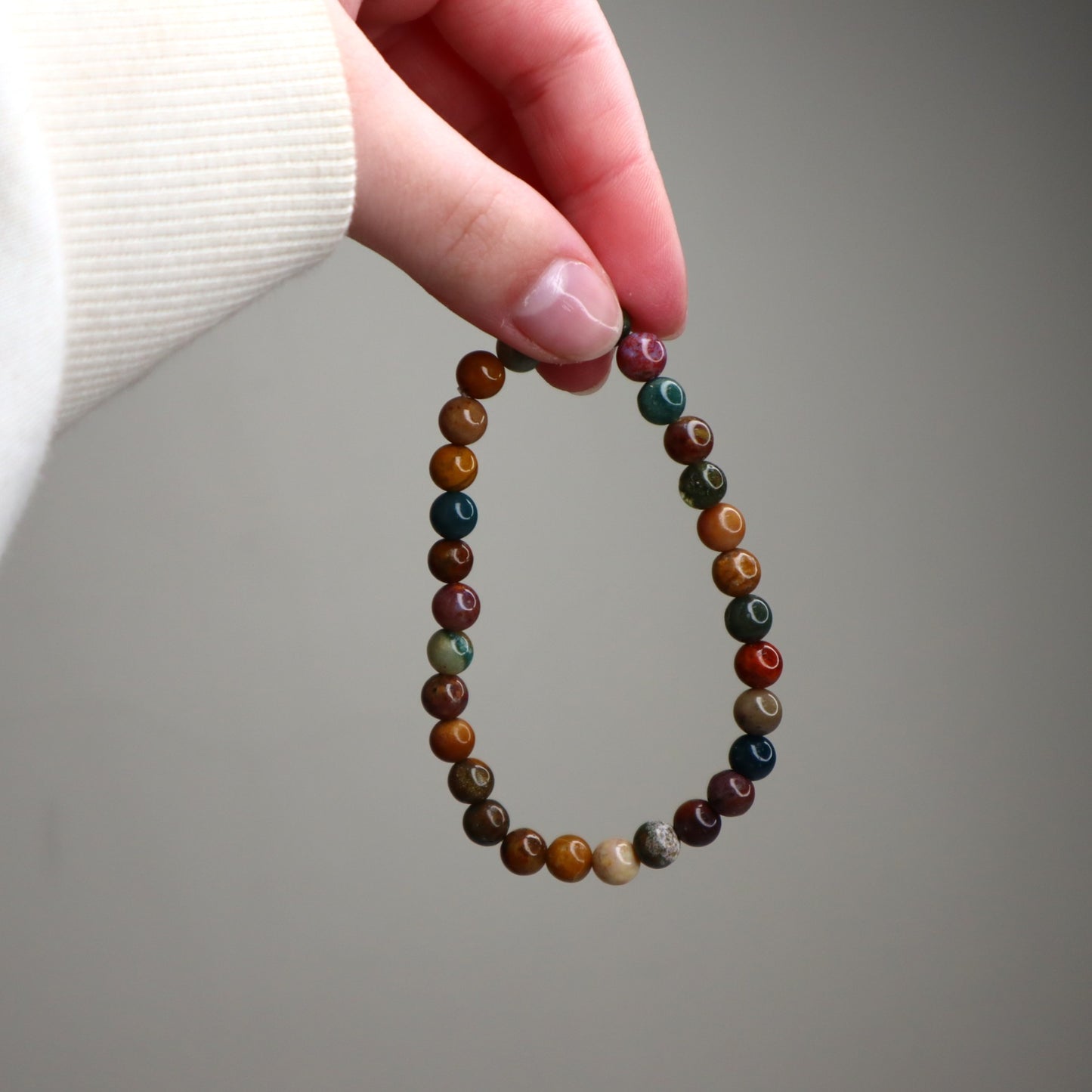 Ocean Jasper Bead Bracelet | 6mm | Joy, Emotional Healing & Positive Flow