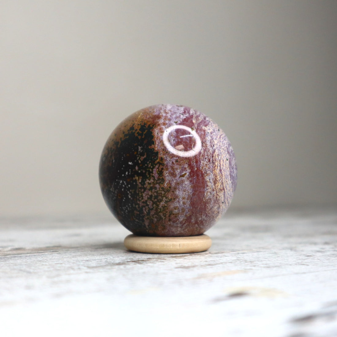 Ocean Jasper Sphere | Joy, Renewal &amp; Emotional Flow