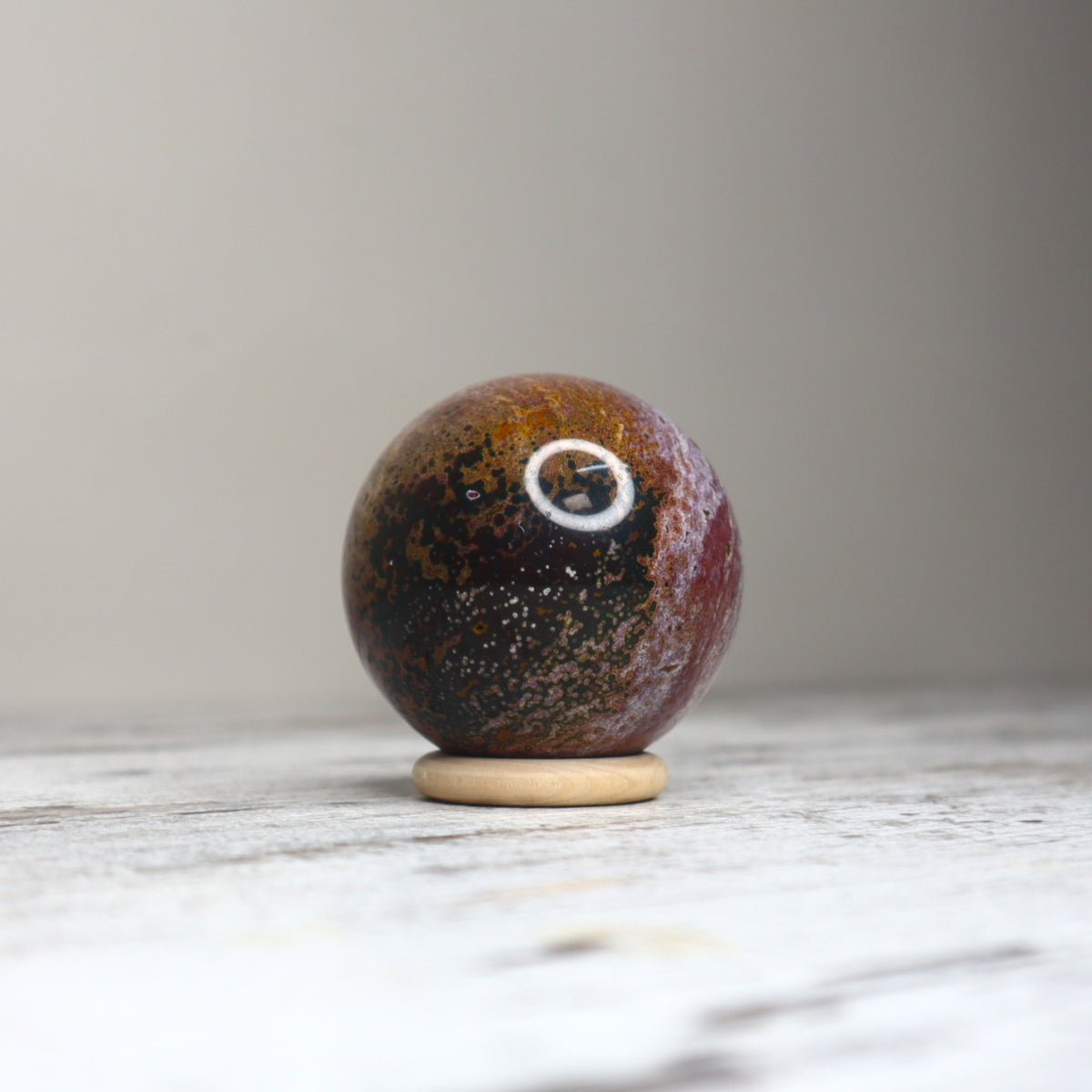 Ocean Jasper Sphere | Joy, Renewal &amp; Emotional Flow