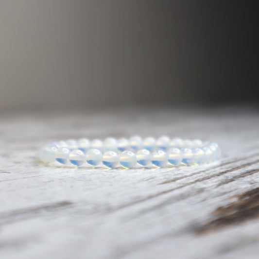 Opalite Bead Bracelet | 6mm | Calm, Clarity & Gentle Transition
