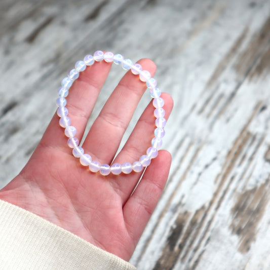 Opalite Bead Bracelet | 6mm | Calm, Clarity & Gentle Transition