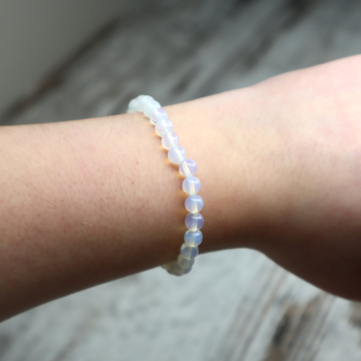Opalite Bead Bracelet | 6mm | Calm, Clarity &amp; Gentle Transition