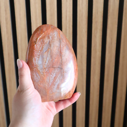 Peach Moonstone Freeform | Divine Feminine, Emotional Balance & New Beginnings