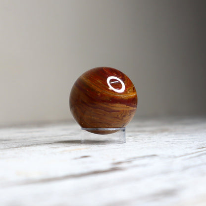 Petrified Wood Sphere | Ancient Wisdom, Stability &amp; Grounding
