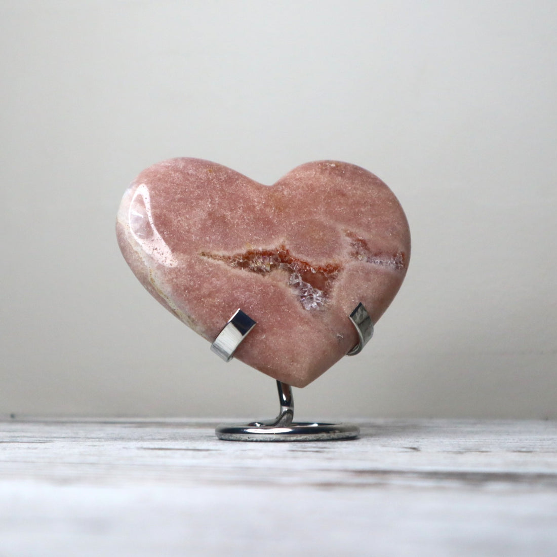 Pink Amethyst Heart Carving | Love, Emotional Healing &amp; Gentle Protection