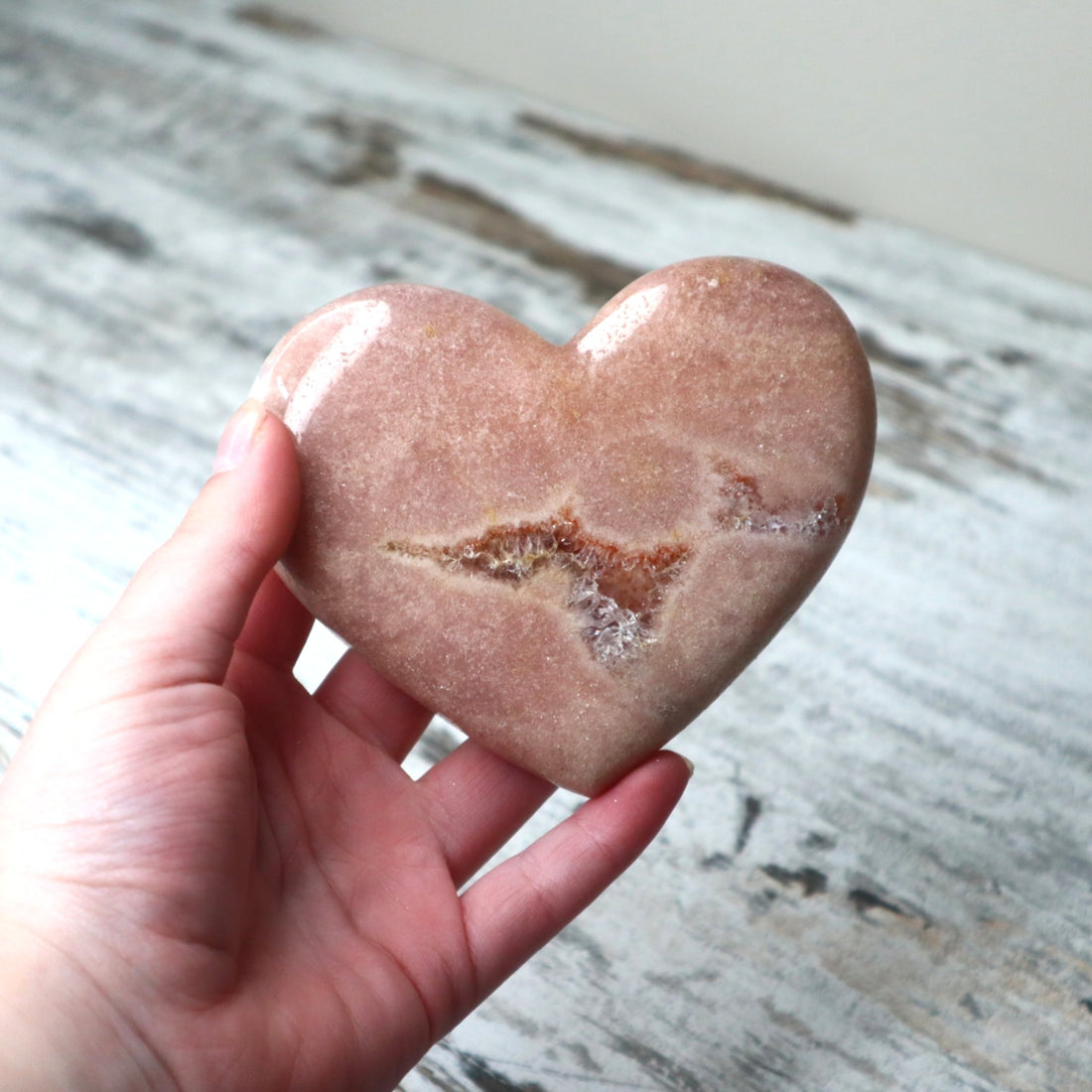 Pink Amethyst Heart Carving | Love, Emotional Healing &amp; Gentle Protection