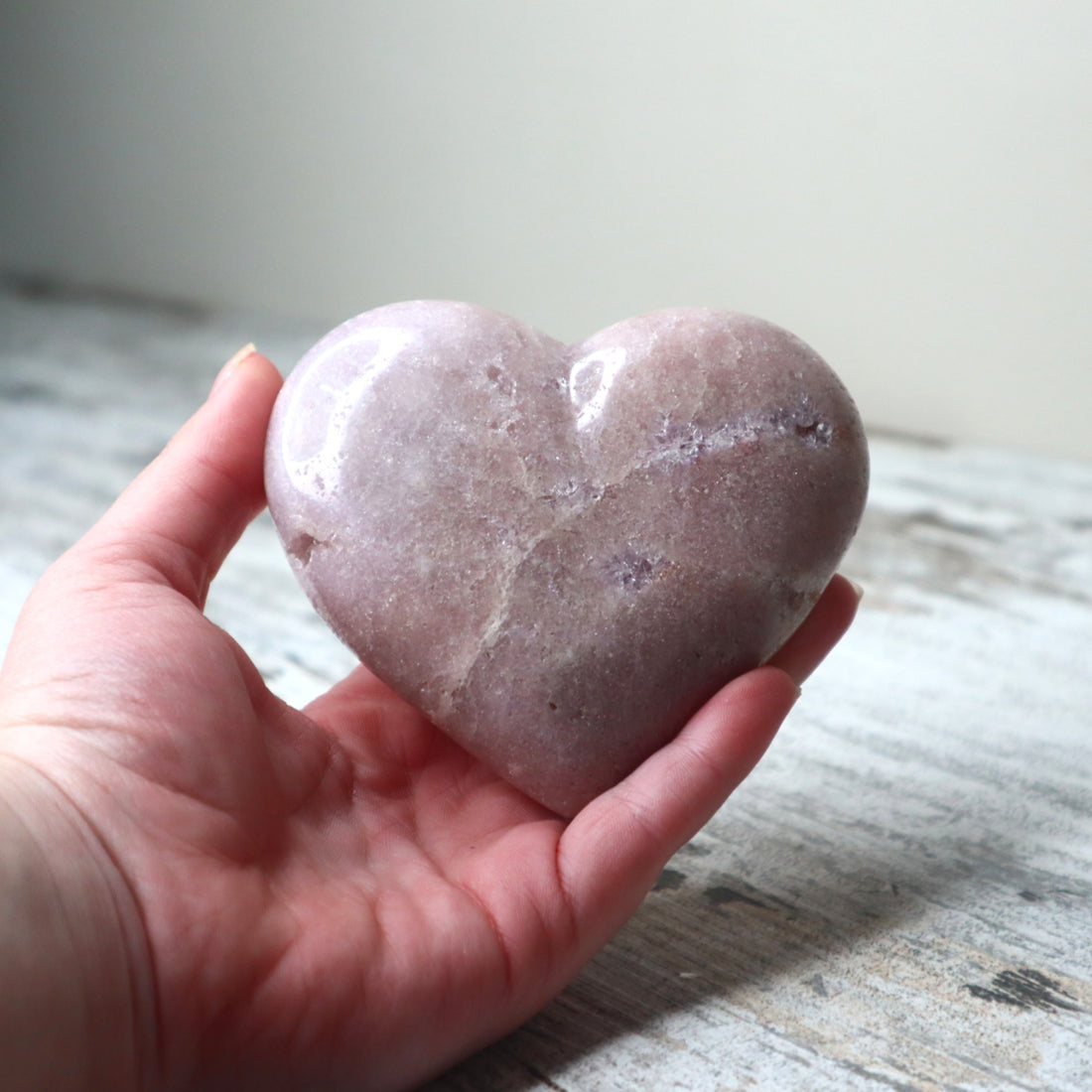 Pink Amethyst Heart Carving | Calm, Emotional Healing &amp; Gentle Protection