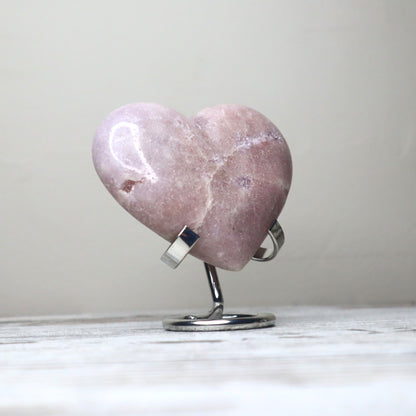 Pink Amethyst Heart Carving | Calm, Emotional Healing & Gentle Protection