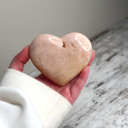 Pink Amethyst Heart | Gentle Healing, Love & Emotional Calm