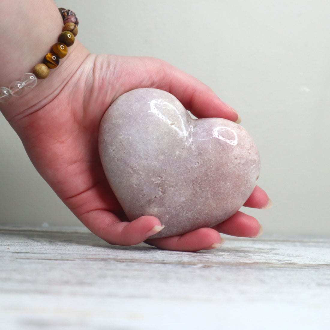 Pink Amethyst Heart | Serenity, Self Love &amp; Gentle Healing