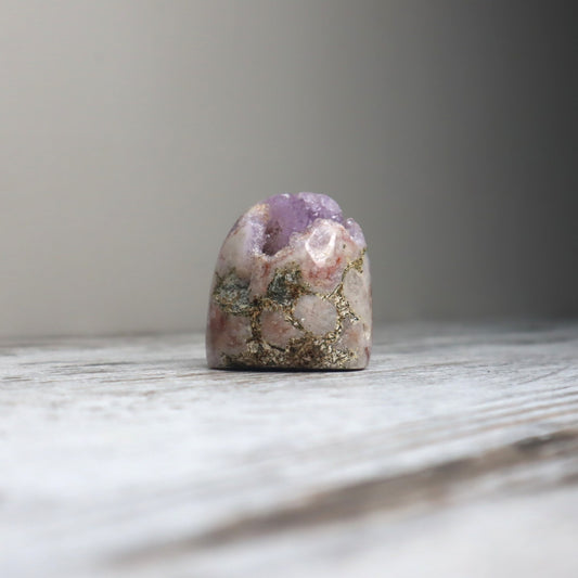 Pink Amethyst Druzy Freeform | Intuition, Healing & Divine Calm