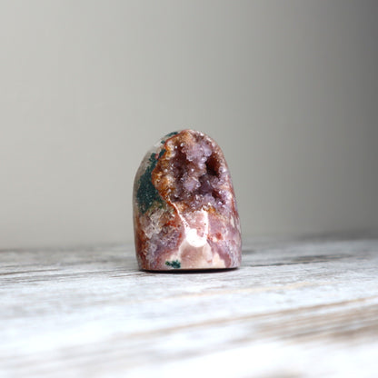 Pink Amethyst Druzy Freeform | Emotional Healing, Intuition & Gentle Strength