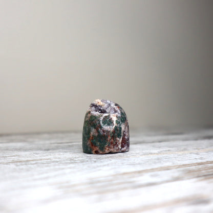 Pink Amethyst & Moss Agate Mini Freeform | Growth, Grounding & Heart Healing