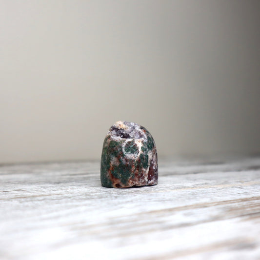 Pink Amethyst & Moss Agate Mini Freeform | Growth, Grounding & Heart Healing