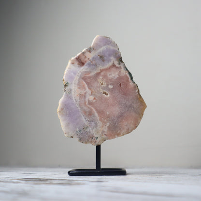 Pink Amethyst Freeform on Stand | Gentle Healing & Heart Alignment