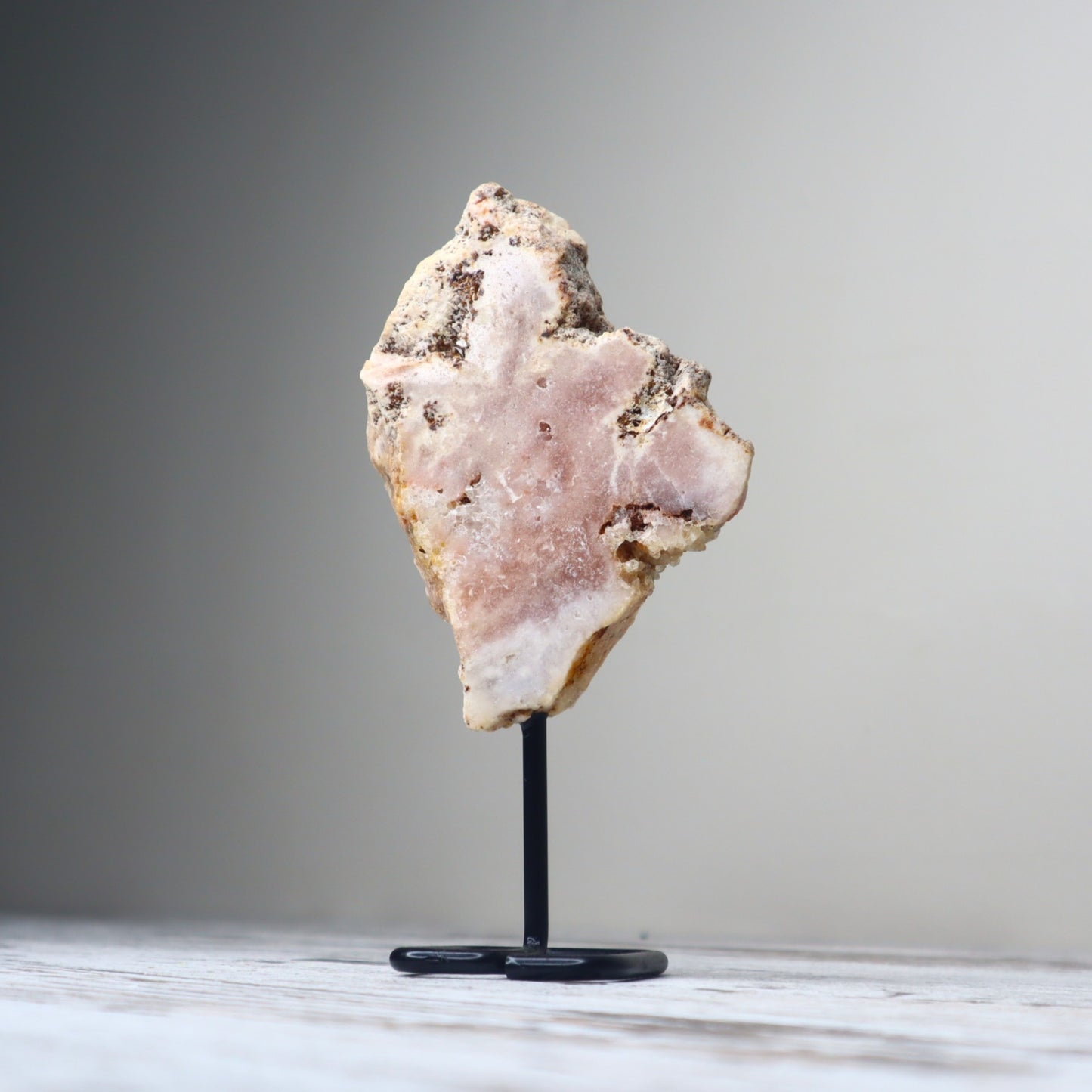 Pink Amethyst Freeform on Stand  | Heart Healing & Emotional Balance