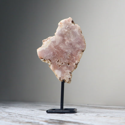 Pink Amethyst Freeform on Stand  | Heart Healing & Emotional Balance