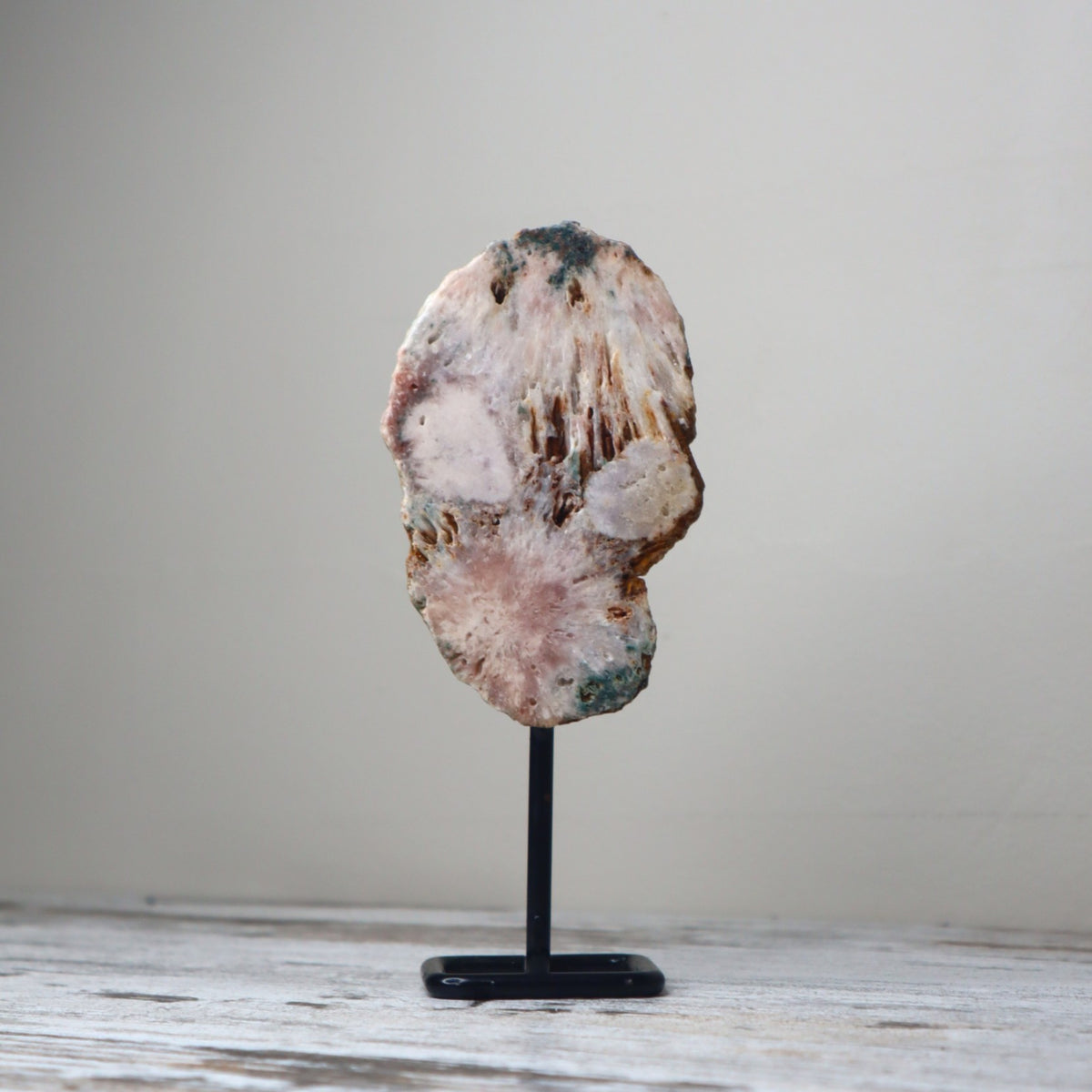 Pink Amethyst Freeform on Stand | Heart Healing &amp; Emotional Renewal