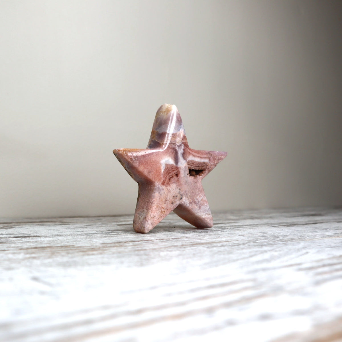 Pink Amethyst Star Carving | Heart Healing, Calm &amp; Gentle Renewal