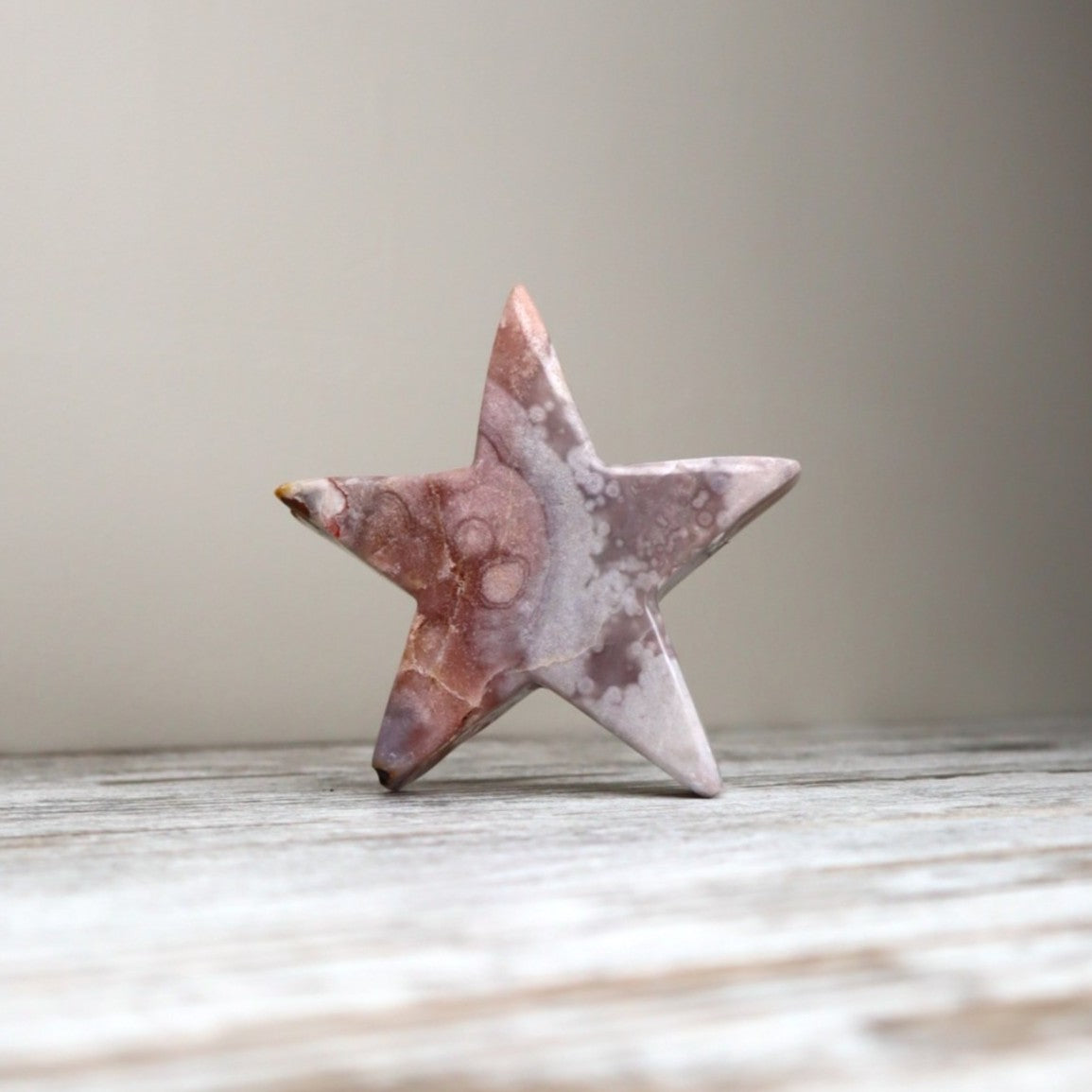 Pink Amethyst Star Carving | Emotional Flow, Calm &amp; Gentle Release