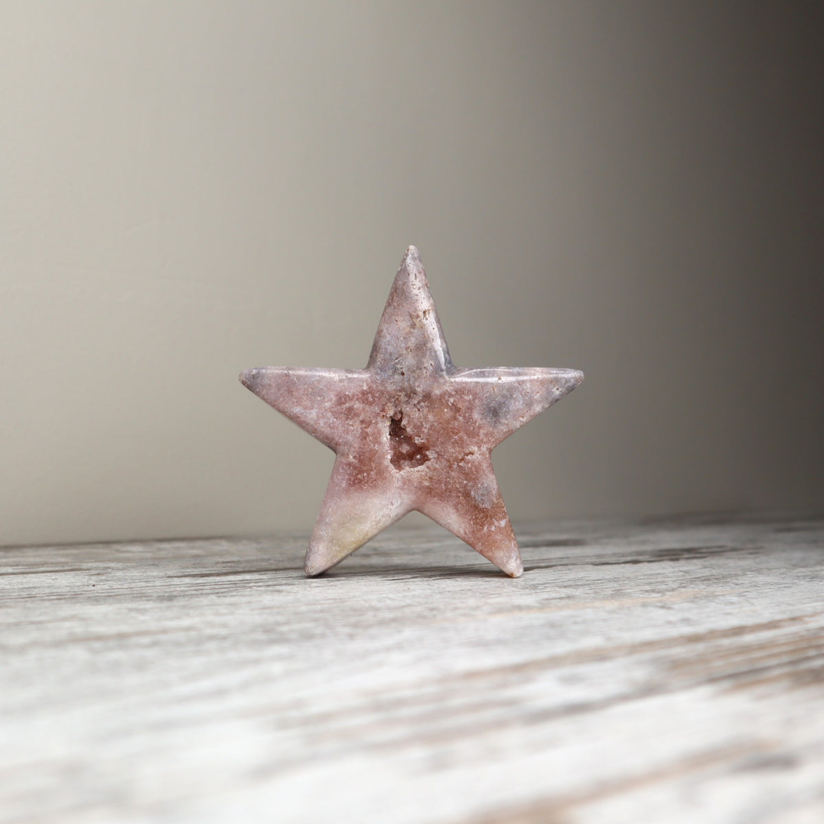 Pink Amethyst Star Carving | Calm, Emotional Balance &amp; Gentle Renewal