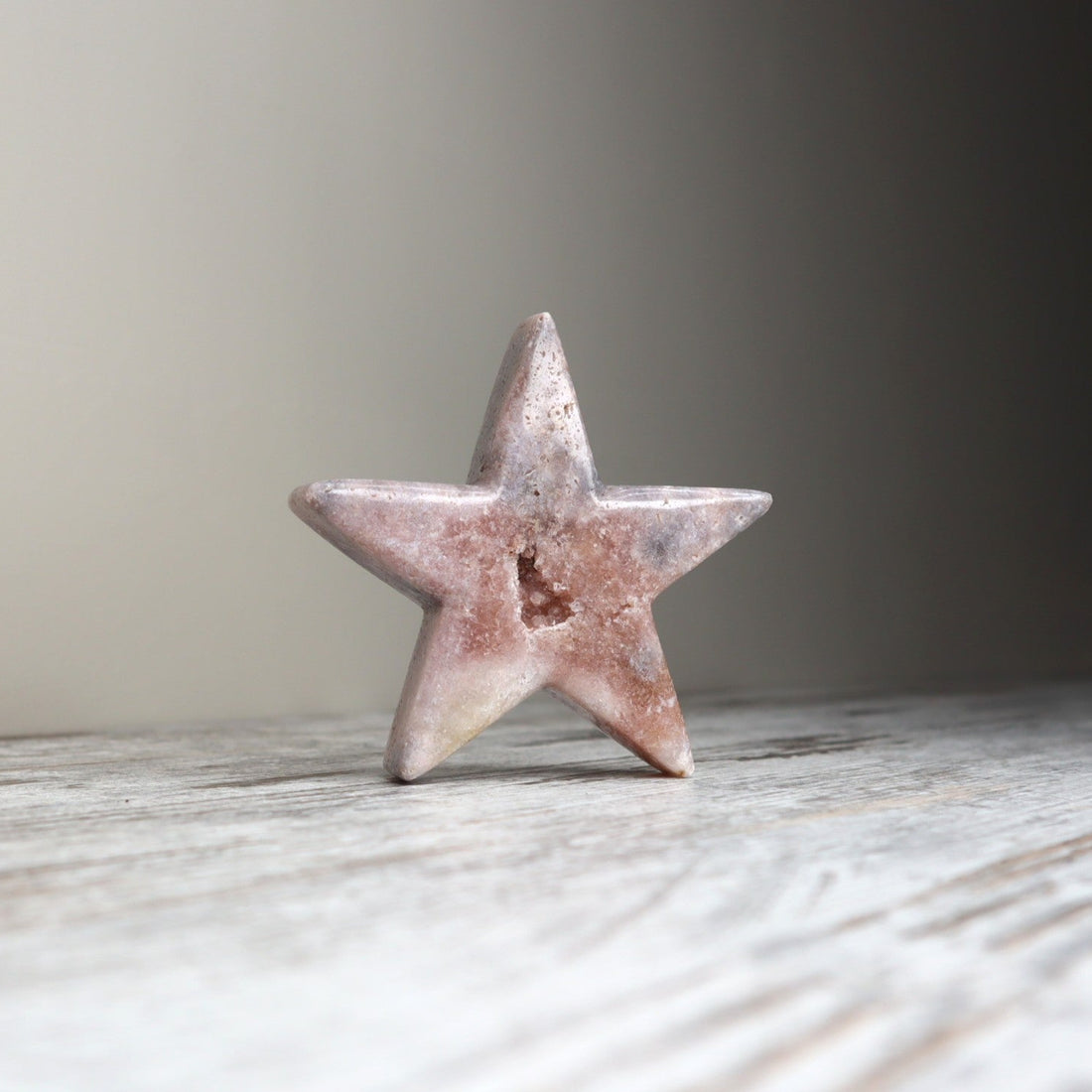 Pink Amethyst Star Carving | Calm, Emotional Balance &amp; Gentle Renewal