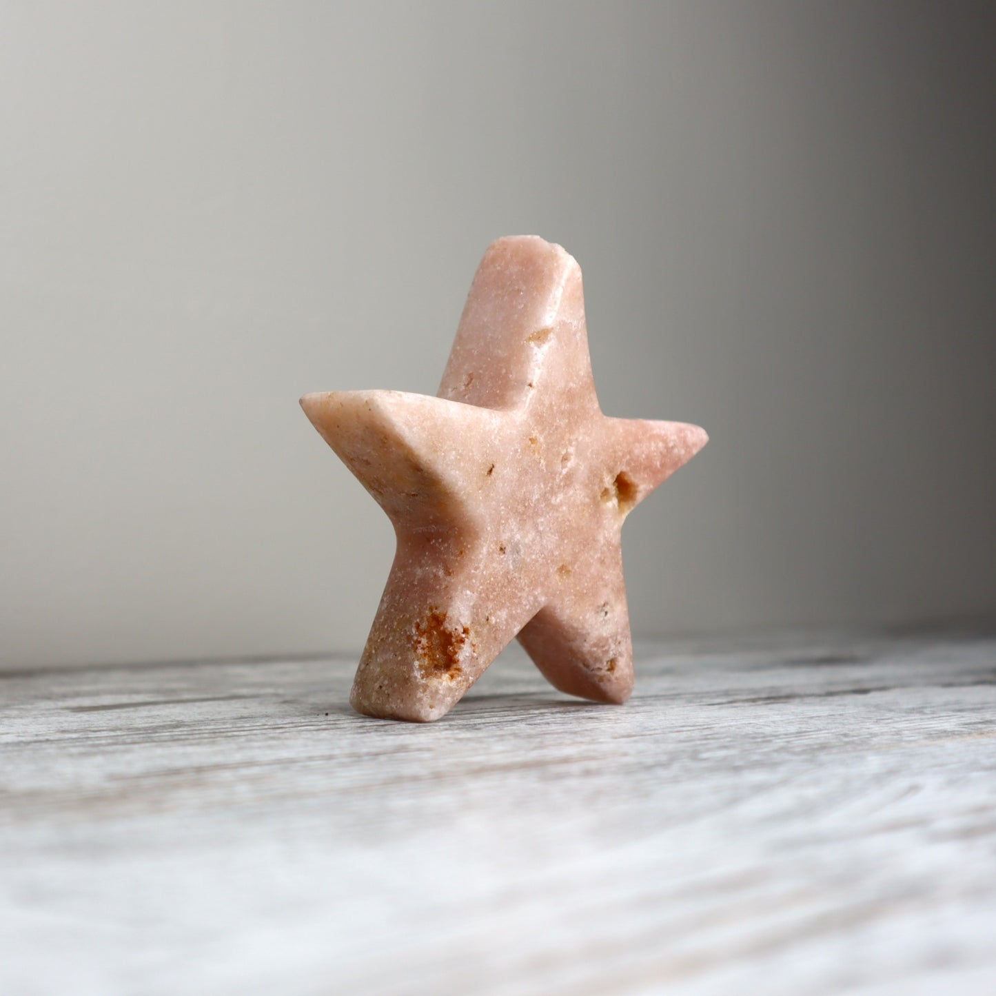 Pink Amethyst Star Carving | Calm, Balance & Gentle Restoration