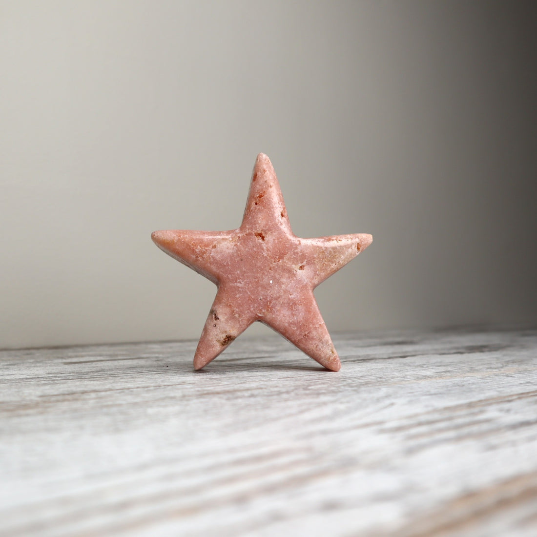 Pink Amethyst Star Carving | Grounded Love, Calm &amp; Emotional Support