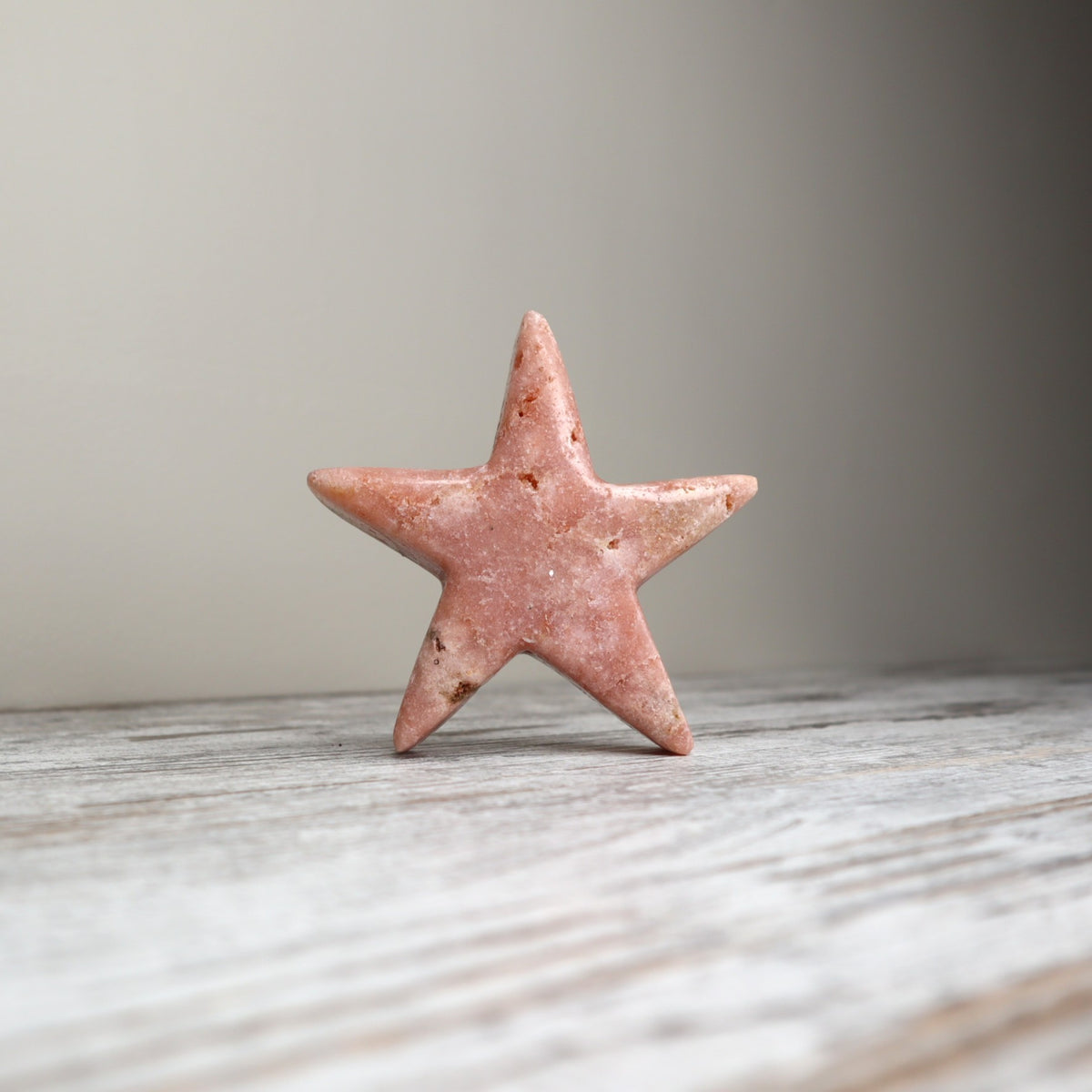 Pink Amethyst Star Carving | Grounded Love, Calm &amp; Emotional Support