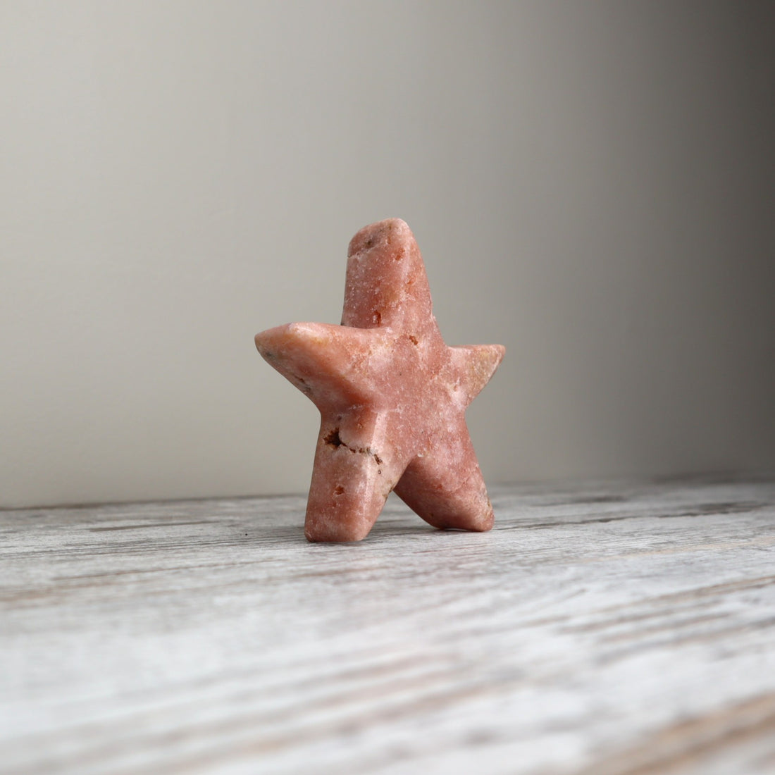 Pink Amethyst Star Carving | Grounded Love, Calm &amp; Emotional Support