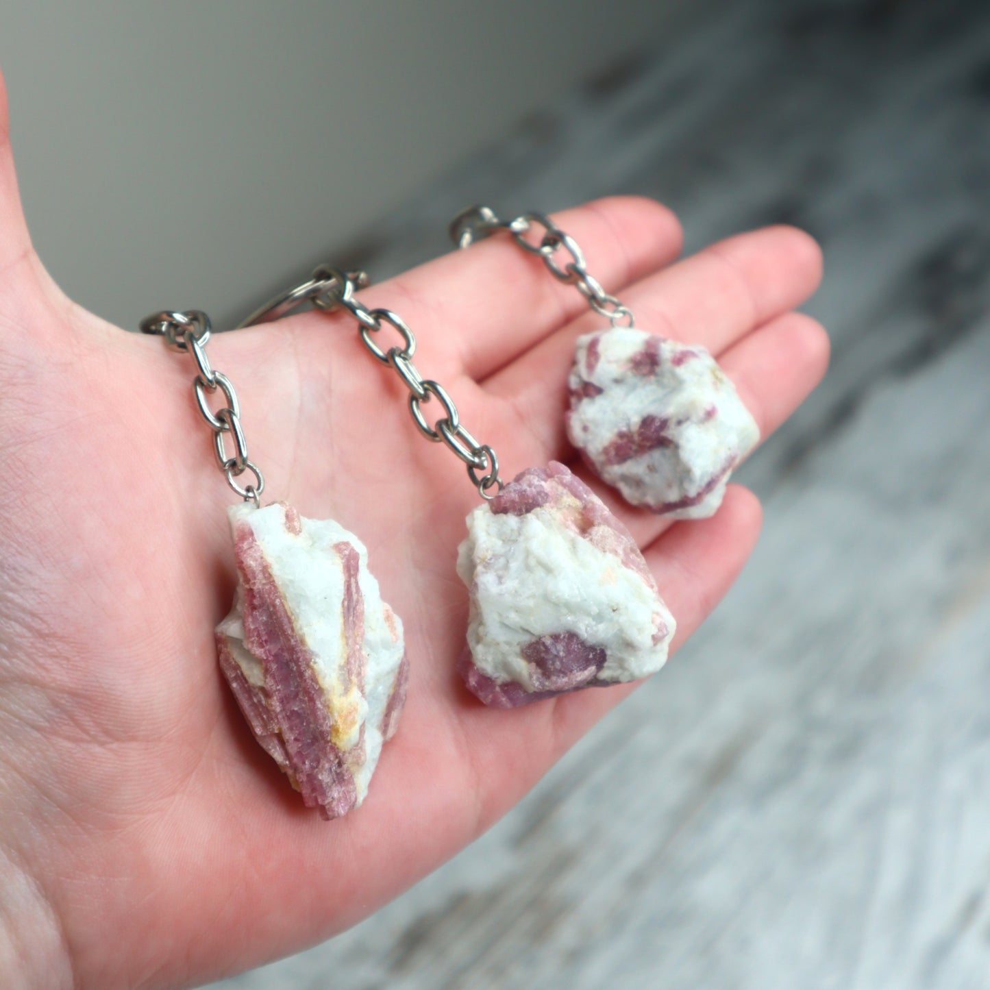 Pink Tourmaline Keychain | Love, Emotional Healing & Self-Worth