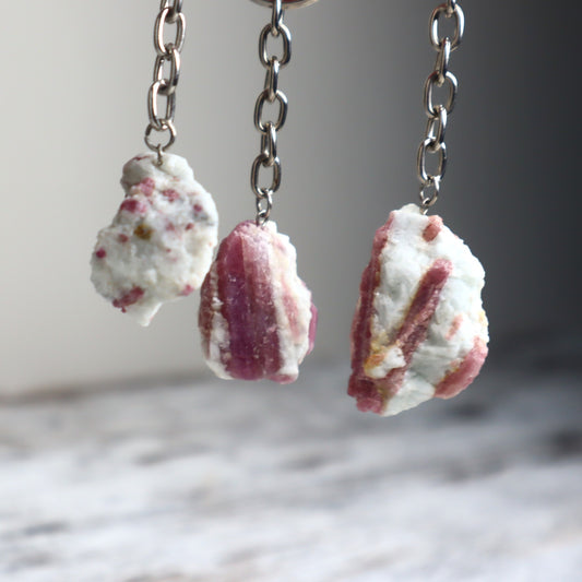 Pink Tourmaline Keychain | Love, Emotional Healing & Self-Worth