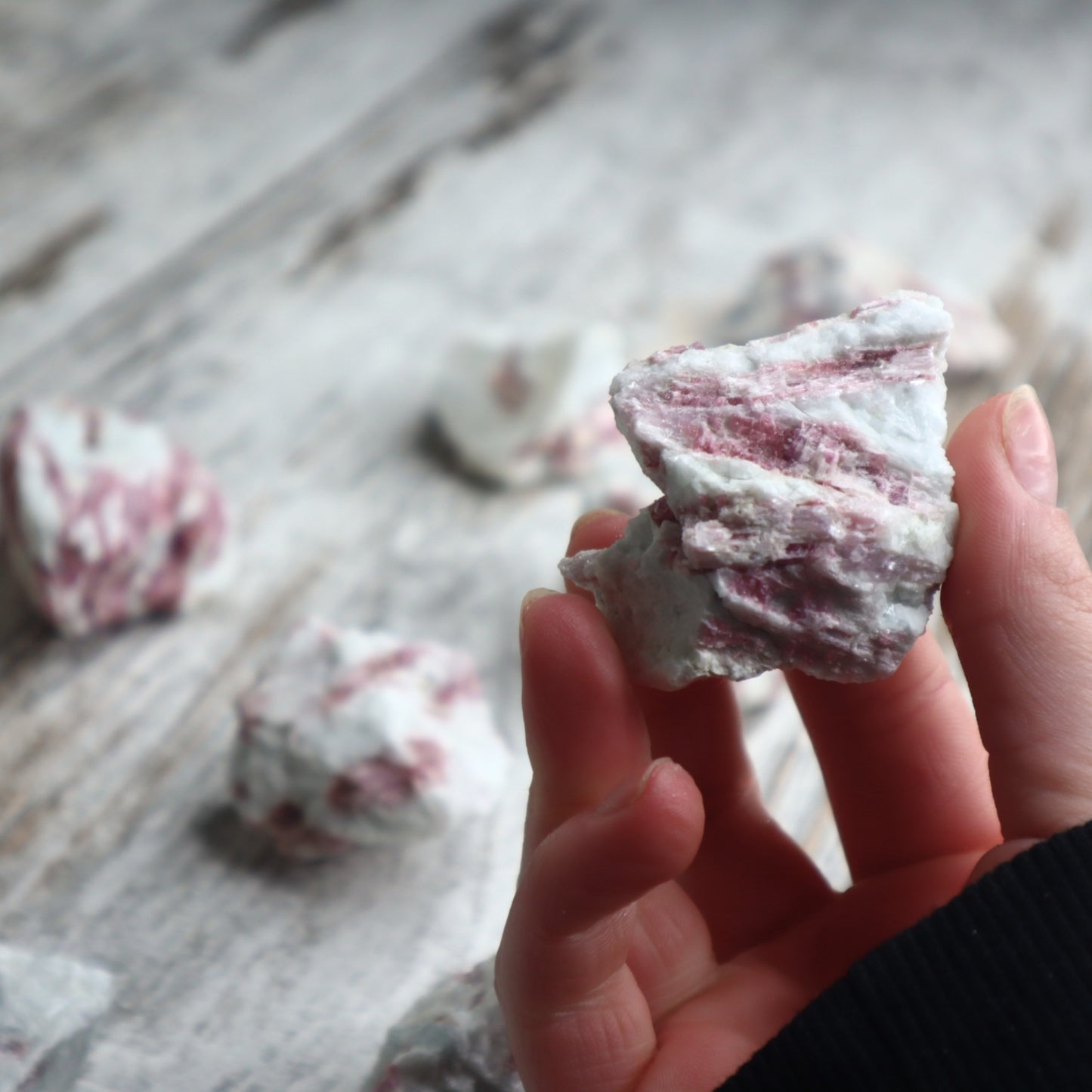 Pink Tourmaline Raw in Matrix | Love, Emotional Healing & Heart Support