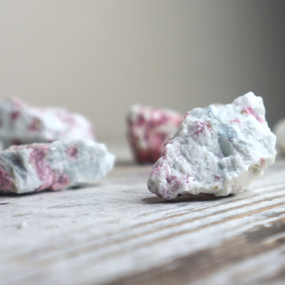 Pink Tourmaline Raw in Matrix | Love, Emotional Healing & Heart Support